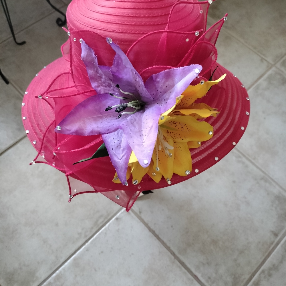 Red Hat With Flowers
